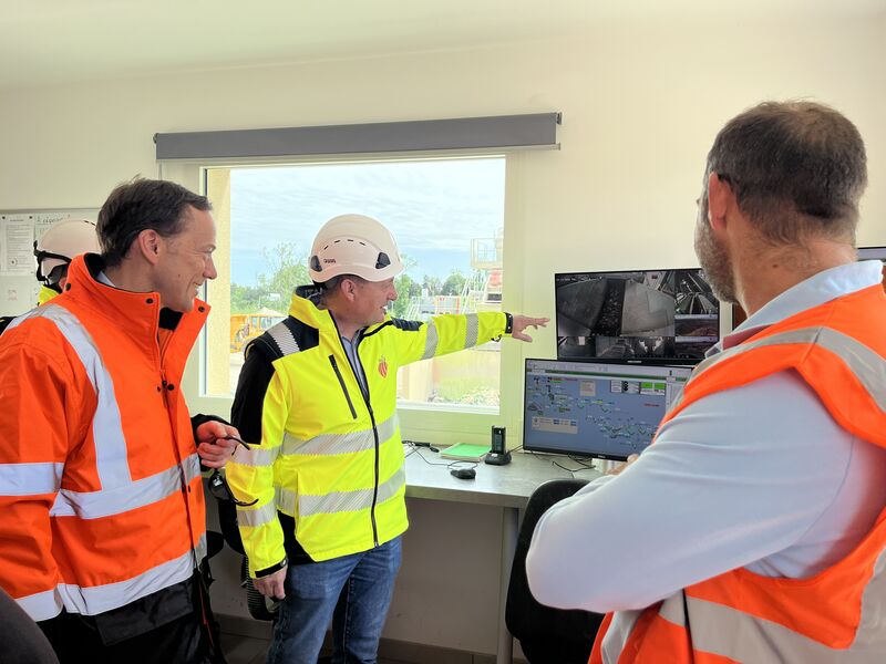 Visite de Monsieur le Préfet des Pyrénées-Orientales, Pierre Regnault de la Mothe, sur notre site RECYCAT66.